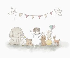 お子様のふんわりしたイラストを描きます イメージ1