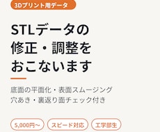 3Dプリント用STLデータを修正・調整します イメージ1