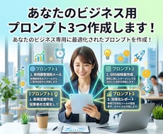 あなたのビジネス用のプロンプト３つ作成します イメージ1