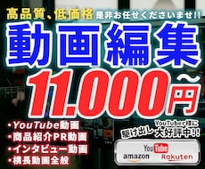 YouTubeなどの動画全般の編集承ります イメージ1