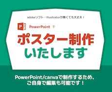 PPTで魅力的なポスター作成いたします 全業界対応！パワーポイントでポスターを作成いたします。
