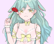 ゆるい絵柄でバストアップのイラスト描きます イメージ1