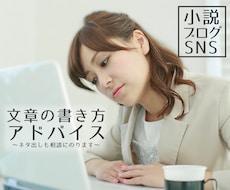 文章の書き方について相談にのります ブログ・SNS・創作のネタ出しまでなんでもご相談ください。