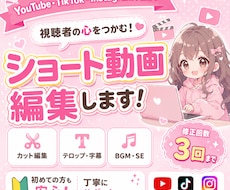 格安！!かわいい、おしゃれなショート動画編集します イメージ1