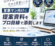 営業マン向けにを営業目線で添削します イメージ1