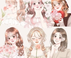 商用OK♡SNSで映えるかわいいイラスト描きます 企業実績あり◎美容・配信・歌ってみたに