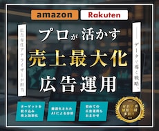 Amazon広告・楽天のRPP広告の運用代行します 【運用実績1000件以上】Amazon・楽天広告の運用代行