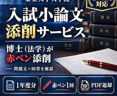 東亜大学通信制大学院|法学専攻入試小論文添削します イメージ1