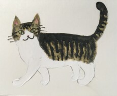 猫ちゃんのイラスト描きます あなたの愛猫をちょっとオシャレなイラストにいたします！