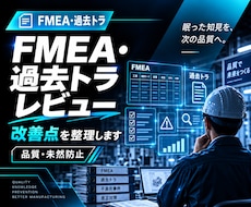 FMEA・過去トラ資料を専門視点でレビューします 「作っただけ」のFMEAを活用できる形へ