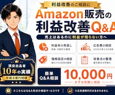 Amazon利益改善を相談できます 広告費・利益率のお悩みに回答します