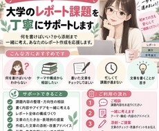 全力であなたのレポート課題をサポートします 何を書けばいい？から構成・添削まで一緒に考えます
