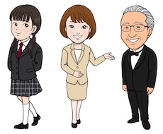 お客様のお写真をもとに似顔絵ミニキャラを作成します SNSに！法人様のホームページに！下書き修正3回までOK！