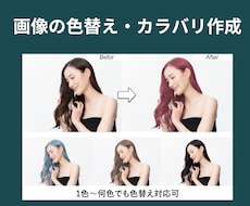 画像の色替え・カラバリ作成します イメージ1