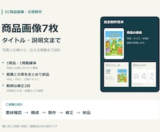 EC商品画像7枚と説明文を制作します イメージ1