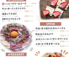 手書き風をベースとした飲食店メニュー作ります イメージ1