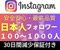 インスタの日本人フォロワー+100人増やします Instagram日本人フォロワー+100人増加