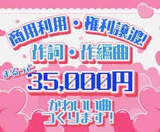 かわいい系・電波系アイドルソングを作詞作曲します 編曲込み・合計35,000円でフルサイズお仕立てします！