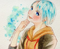 【手描き】SNSアイコン描きます！＊オリキャラ・動物・人外・横顔可