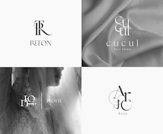 ミニマルロゴ | シンプルイニシャルロゴ制作します 商用利用OKｌ修正回数無制限ｌAIデータ込◎
