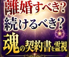 離婚すべき？続けるべき？迷い中のあなたに鑑定します イメージ1