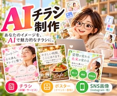 目を引くAIチラシ！制作します 「こんなチラシが欲しかった！」をAIでカタチに。