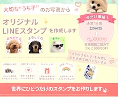 写真からオリジナルLINEスタンプを制作します イメージ1