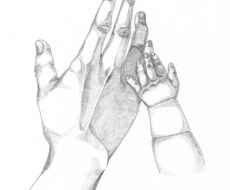 あなたの大切な手、ペン画で描かせていただきます イメージ1