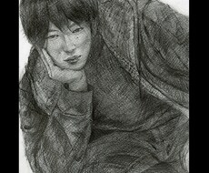 写真から鉛筆デッサン似顔絵をA4サイズで制作します イメージ1