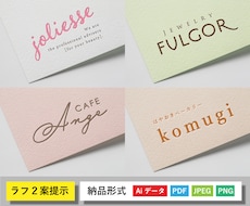 最安値でシンプル&おしゃれなロゴデザイン承ります コンセプトに合う〈すっきりとした文字のみのロゴ〉を提案します