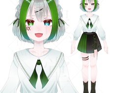 オリジナルキャラクターの立ち絵を描きます ゲームや配信、動画などに幅広く使えるイラストを作成します！