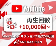 YouTube動画の再生回数を1万回手配します ⭐️再生回数を一気に伸ばして人気動画に演出・Shorts対応