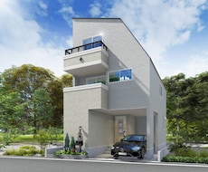 戸建ての建築パースを低価格でご提供いたします イメージ1