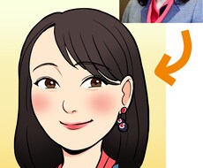 似顔絵検定１級の公認似顔絵師が似顔絵を描きます 顔メインの上半身まで・A4サイズ・jpgかpngデータお渡し