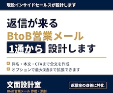 返信が来るBtoB営業メールを1通から設計します 返信が来ない原因は、文章力ではなく設計にあります