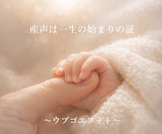 ウブゴエフォト｜赤ちゃんの写真を優しく整え残します イメージ1