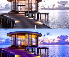 人物、風景の写真の加工します
