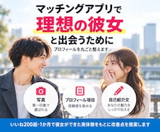 マッチングアプリで選ばれるプロフィールに整えます 男性向け｜写真・項目・自己紹介文を丸ごと診断します