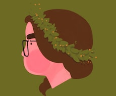 ふんわり優しい雰囲気のイラストを制作します シンプルでやさしい、あなただけの横顔似顔絵をお描きします