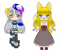 ワンコイン1体ミニキャラ立ち絵描きます イメージ1