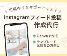 Instagramフィード画像作成します Canvaテンプレートをお持ちの方向け◎