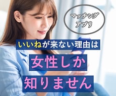 マッチングアプリのプロフと写真を添削します いいねが来ない理由は、女性にしか分かりません｜写真３０枚まで