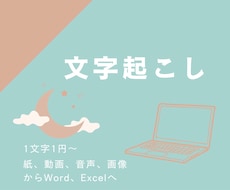 音声・動画、PDFデータ文字起こしうけたまわります イメージ1