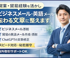 ビジネスメールを添削します｜英語メール対応します イメージ1