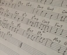 手書きでコード譜つくります バンド練習や歌伴にご利用ください♪オリジナル曲大歓迎◎