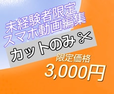 カットのみのシンプル動画編集いたします イメージ1
