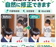 写真や画像を自然に修正・加工します イメージ1