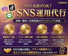 SNS運用丸投げ！企画〜分析改善まで対応します LP・LINE・広告まで連携し、売上につながる導線を構築