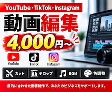 YouTube・SNS動画を丁寧に編集します イメージ1