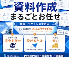 PowerPoint資料を作成します 詳細を送るだけ。構成から丸ごと対応します